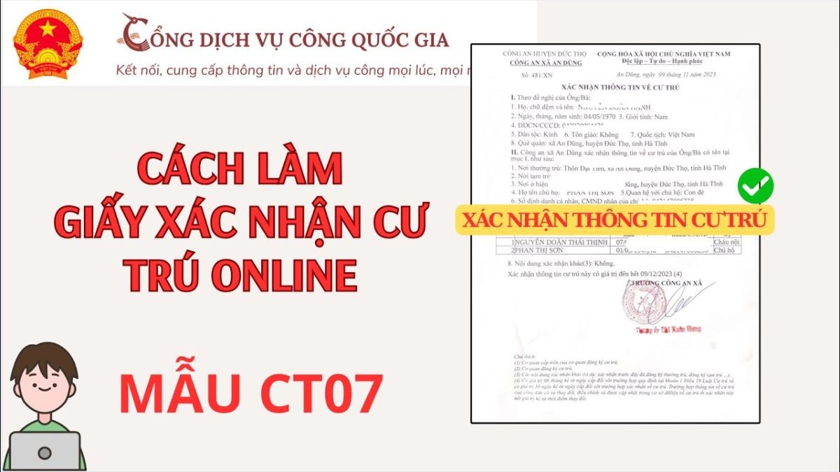 Hướng Dẫn Xin Giấy CT07 Online Để Xin Visa Hàn Quốc